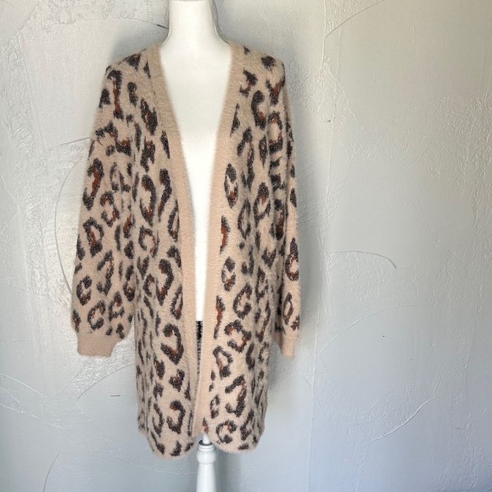 INC International Concepts Animal Print Cardigan